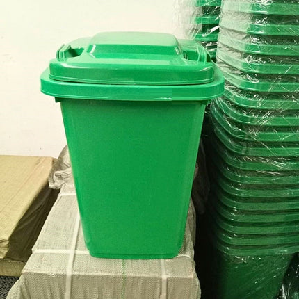 ถังขยะเขียว ถังขยะ พลาสติก มีฝาเปิด-ปิด ทนทาน ขนาด 30L