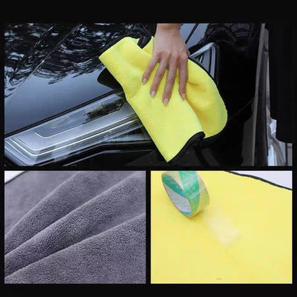 🚚พร้อมส่ง🚚ผ้าไมโครไฟเบอร์ ขนาดใหญ่ 30×60 cm ผ้าอเนกประสงค์ ผ้าเช็ดทำความสะอาด ผ้าเช็ดรถ 3D ในไทย