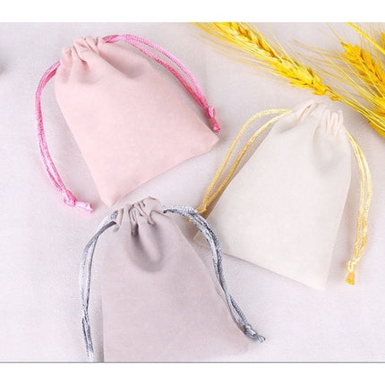 🚚พร้อมส่ง🚚ถุงผ้ากำมะหยี่หูรูด กระเป๋าผ้าเชือกรูดน่ารักๆ ใส่แหวน เครื่องประดับ ของขวัญชำร่วย