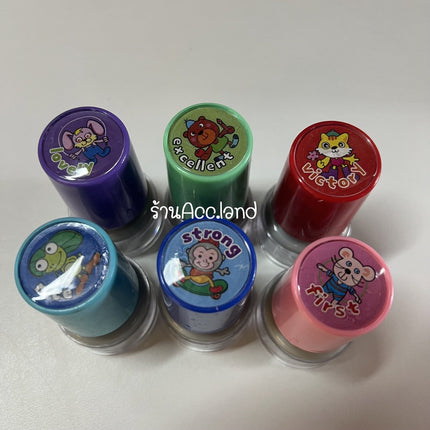 ตราปั๊มหมึกใน (6 ลาย) คนปั้ม ตราปั๊มรางวัลปั้มจีน ตราปั๊มการศึกษาที่ปั้ม พร้อมส่งในไทย 50940016