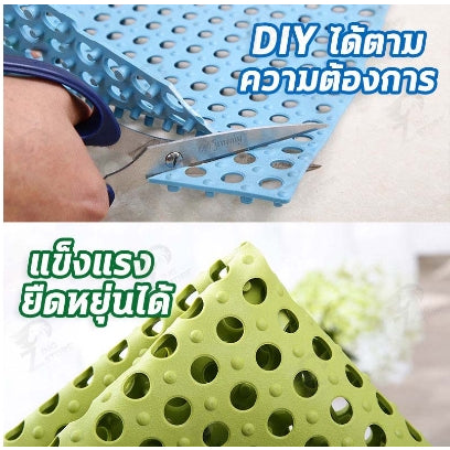 แผ่นรองกันลื่น แผ่นรองในห้องน้ำ ห้องครัวระเบียง แผ่นยางกันลื่นปูพื้น DIY
