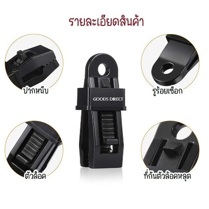 🔥พร้อมส่ง🔥 ตัวหนีบ ตัวหนีบฟรายชีท เต็นท์ Windproof  แบบไม่ต้องเจาะรู สินค้าในไทย