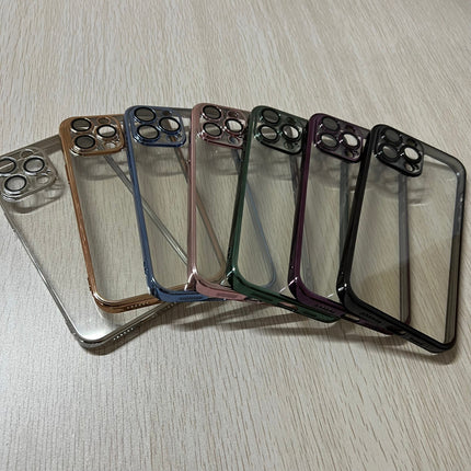 เคสใสสำหรับ iPhone เคสกันกระแทกรุ่น 14Pro / 13Pro / 13ProMax เคสไอโฟนสีดำสีเงิน เคสนิ่ม พร้อมส่งในไทย
