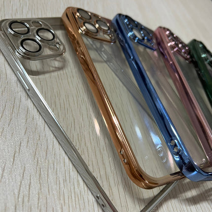 เคสใสสำหรับ iPhone เคสกันกระแทกรุ่น 14Pro / 13Pro / 13ProMax เคสไอโฟนสีดำสีเงิน เคสนิ่ม พร้อมส่งในไทย