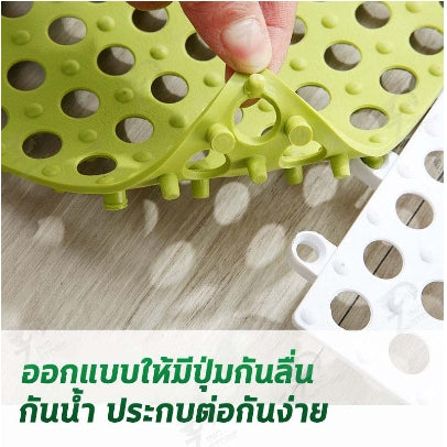 แผ่นรองกันลื่น แผ่นรองในห้องน้ำ ห้องครัวระเบียง แผ่นยางกันลื่นปูพื้น DIY