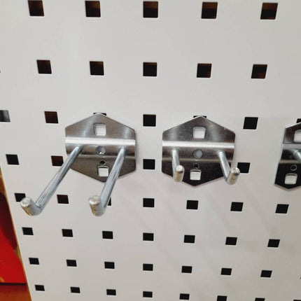 💥พร้อมส่ง💥 ตะขอ แขวน ฮุกเหล็ก Hook ตะขอคู่ ใช้กับ Pegboard ติดตั้งง่ายแข็งแรง สินค้าพร้อมส่ง