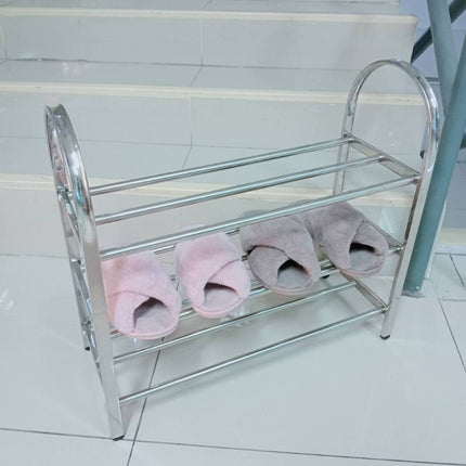 [พร้อมส่ง] ชั้นวางรองเท้าที่เก็บรองเท้สแตนเลส กันสนิมทนทานของทนทาน 3 ชั้น ราคา/ชิ้น