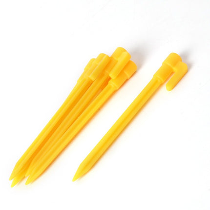 [พร้อมส่ง] ตะขอสมอพลาสติกสมอบกมีความยาว 15 ซม. น้ำหนักเบาไม่เป็นสนิมเหล็กพลาสติกแข็งสำหรับเต็นท์ ราคา/10 ชิ้น