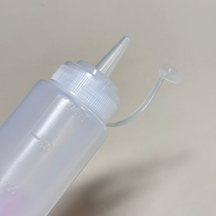 [พร้อมส่ง] ขวดบีบีขนาด 240/360/500ml. มีสเกลขวดขวดซอสขวดใส่มายองเนสมีฝาปิดปากแหลมขวดปรุงรสพลาสติกราคา/ชิ้น