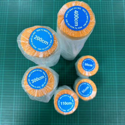 🚚พร้อมส่ง🚚พลาสติกปิดพ่นสี เทปปิดพ่นสี พลาสติกกันฝุ่น ชนิดมีเทปกาวใน เทปฟิล์ม ชนิดมีเทปกาวในตัว ใช้ในงานพ่นสี
