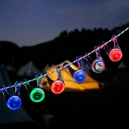 [พร้อมส่ง] ไฟกระพริบ ซิลิโคน LED ไฟแขวนเชือกทาร์ปเต็นท์ กันเดินสะดุด สีเขียว,สีแดง อุปกรณ์กางเตนท์ กางเต้นท์ ราคา/ชิ้น