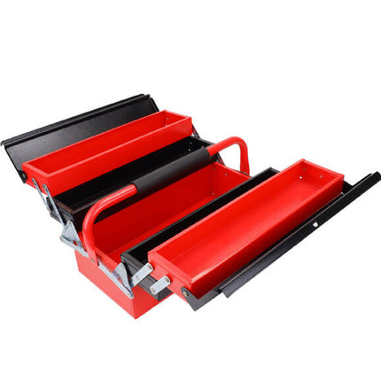 กล่อง กล่องเครื่องมือ ขนาด 3 ชั้น จัดเก็บอุปกรณ์ช่าง Tool Box แบบเหล็ก สีแดง-ดำ แข็งแรง สินค้าพร้อมส่งในไทย