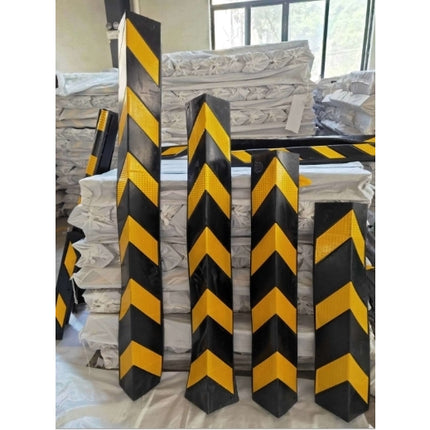 🚚พร้อมส่ง🚚ยางกันชนเสา หุ้มมุมเสา ดำแถบสะท้อนเหลือง มองเห็นชัดเจน สำหรับกันรถชนขอบเสา สินค้าในไทย