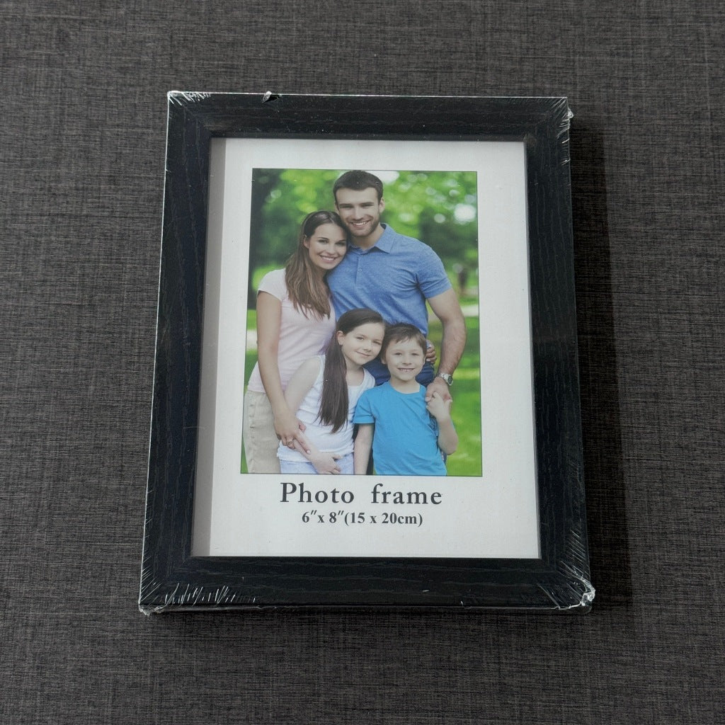 [พร้อมส่ง] กรอบรูปไม้ คอมโพสิต มีขาตั้ง รูแขวน แบบเรียบ วางได้แนวตั้ง-นอน ใส่ภาพ ของตกแต่งบ้าน ของขวัญวันเกิด ราคา/ชิ้น