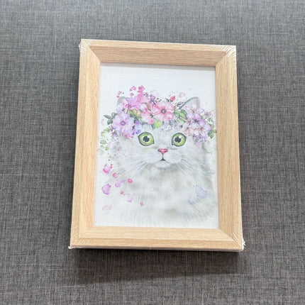 [พร้อมส่ง] กรอบรูปไม้ฮาร์ดแวร์มีขาตั้งรูแขวนแบบเรียบได้อย่างลงตัว-นอนใส่ภาพตกแต่งบ้านของขวัญวันเกิดราคา/ชิ้น