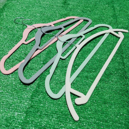🔥พร้อมส่ง🔥ไม้แขวนเสื้อ เนื้อกำมะหยี่ flocking หุ้มด้วยผ้ากำมะหยี่ ขอบกันลื่น/ร่องกันลื่น ตะขอหมุนได้ 360 องศา ราคา/5ชิ้น