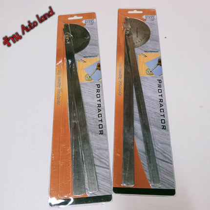 🔥พร้อมส่ง🔥ไม้บรรทัดจานวัดองศา สเตนเลส 180องศามุม ไม้โปรแทรกเตอร์ ครึ่งวงกลม ขนาด 150มม 300มม สินค้าในไทย