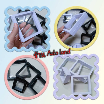 🔥พร้อมส่ง🔥กล่องเก็บเครื่องประดับ ที่ใส่เหรียญ กรอบใส่พระ เก็บสร้อยคอ เคสโชว์ มีฐานตั้ง มีหลายขนาด (สินค้าในไทย)