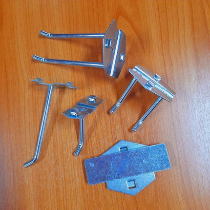 💥พร้อมส่ง💥 ตะขอ แขวน ฮุกเหล็ก Hook ตะขอคู่ ใช้กับ Pegboard ติดตั้งง่ายแข็งแรง สินค้าพร้อมส่ง