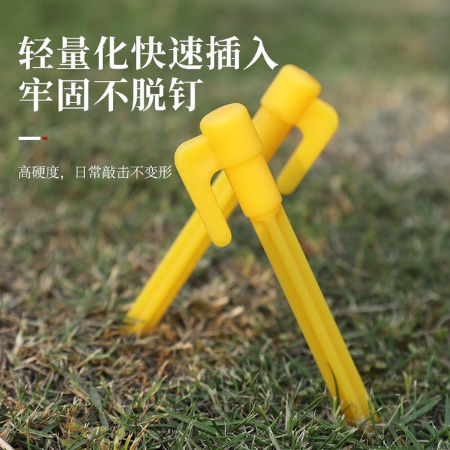 [พร้อมส่ง] ตะขอสมอพลาสติกสมอบกมีความยาว 15 ซม. น้ำหนักเบาไม่เป็นสนิมเหล็กพลาสติกแข็งสำหรับเต็นท์ ราคา/10 ชิ้น