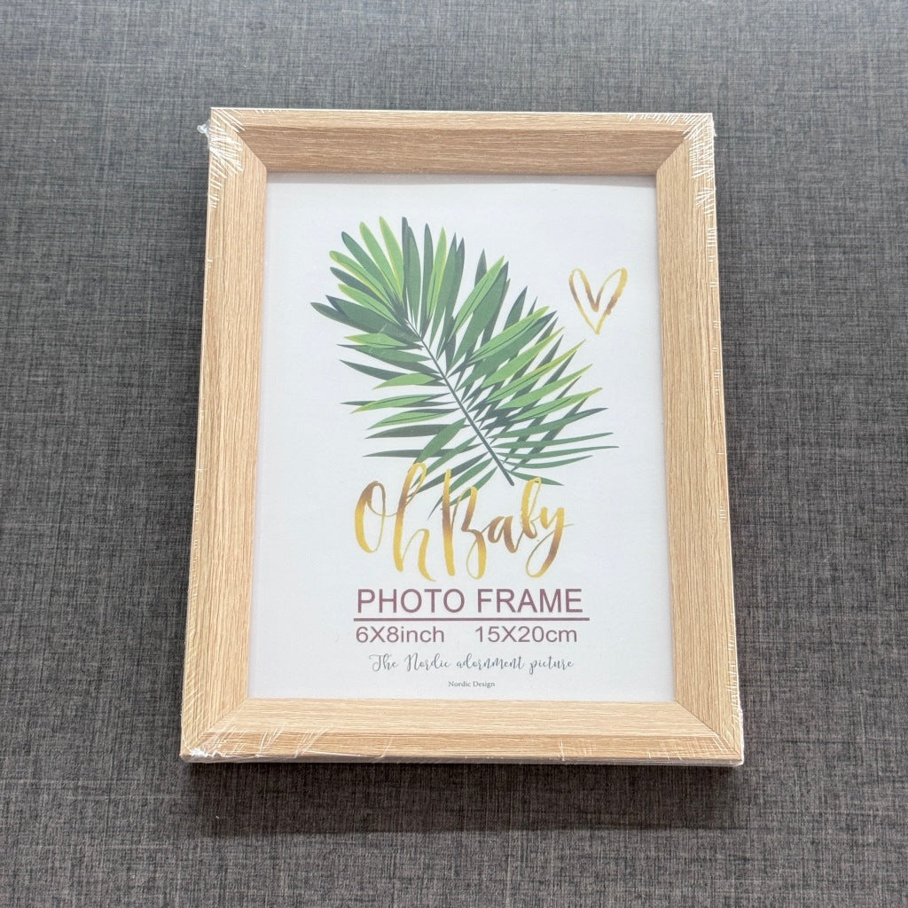 [พร้อมส่ง] กรอบรูปไม้ คอมโพสิต มีขาตั้ง รูแขวน แบบเรียบ วางได้แนวตั้ง-นอน ใส่ภาพ ของตกแต่งบ้าน ของขวัญวันเกิด ราคา/ชิ้น