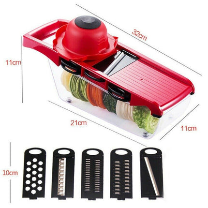 [พร้อมส่ง] 6 in 1 เครื่องหั่นสไลด์ อุปกรณ์ในครัว เครื่องหั่นผักผลไม้ ที่สไลด์ผักผลไม้ สับผักผลไม้ หั่นผัก สไลด์ผัก ราคา/ชิ้น