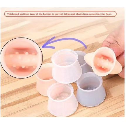 🔥พร้อมส่ง🔥 แผ่นซิลิโคน กันลื่น แผ่นซิลิโคนรองขาเก้าอี้ เฟอร์นิเจอร์  สําหรับรองขาโต๊ะ เก้าอี้ ขาโต๊ะยาง ขาเก้าอี้