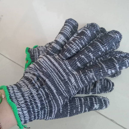 ถุงมือทอผ้าฝ้าย ถุงมือผ้า ราคาถูก เกรดอย่างดี ถุงมือผ้าสีขาว ราคา/ 10 คู่ 12 คู่ สินค้าในไทย