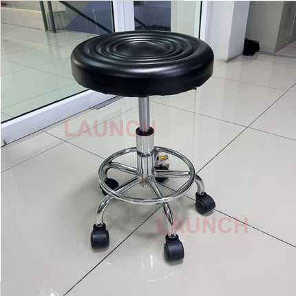 LAUNCH BAR CHAIR เก้าอี้ทรงกลมสีดำ สามารถปรับระดับ  ขึ้น-ลงได้  ล้อหมุน 360 องศา