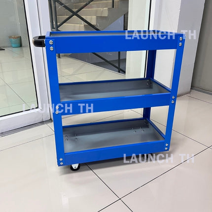 LAUNCH  Trolley 3 Layer Small Blue White Mini ชั้นวางเครื่องมือ 3 ชั้นสีฟ้า ไซส์เล็ก เหล็กหนา