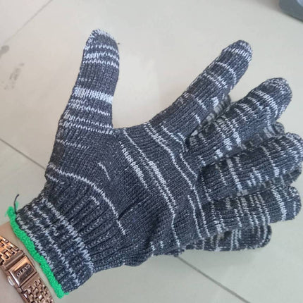 ถุงมือทอผ้าฝ้าย ถุงมือผ้า ราคาถูก เกรดอย่างดี ถุงมือผ้าสีขาว ราคา/ 10 คู่ 12 คู่ สินค้าในไทย
