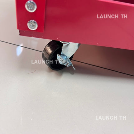 LAUNCH Trolley 3 Layer Red  ชั้นวางเครื่องมือ 3 ชั้น ชั้นวางเหล็ก สีแดง เหล็กหนา ทนทานใช้ได้นาน