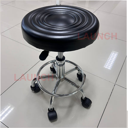 LAUNCH BAR CHAIR เก้าอี้ทรงกลมสีดำ สามารถปรับระดับ  ขึ้น-ลงได้  ล้อหมุน 360 องศา